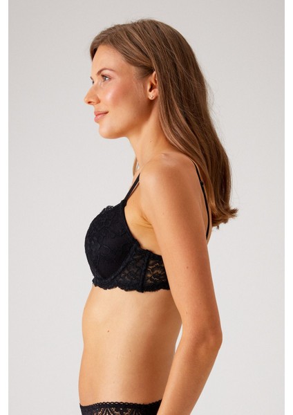 6215 Rome Balenli Soft Push Up Dantelli Sütyen