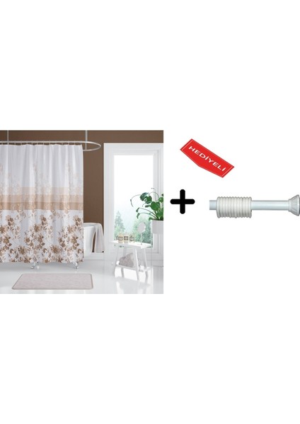 Banyo Duş Perdesi 4131 120X200 Perde Borusu Askı Aparatı 90X130