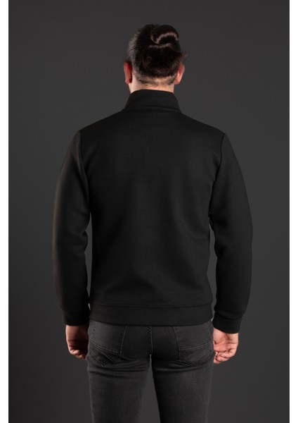 Erkek Siyah Fitilli Hırka indirimleri