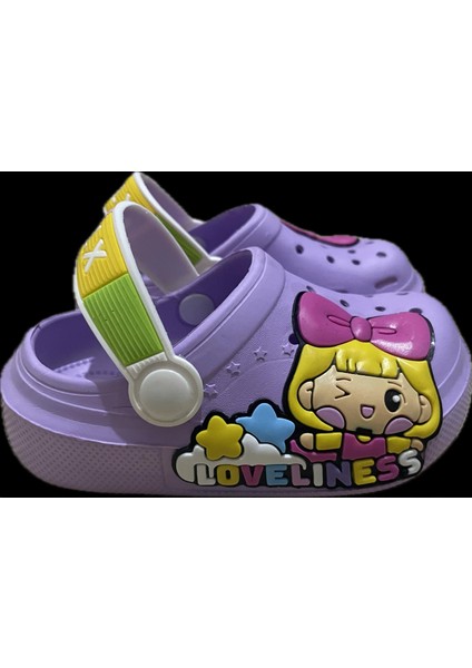 Çocuk Croks Model Süslü Terlik Sandalet