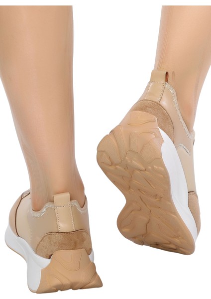 Hafif Ve Rahat Tabanlı Günlük Şık Ve Spor Kadın Slip-On Ayakkabı Taş Detaylı Fv428Fv fiyatları