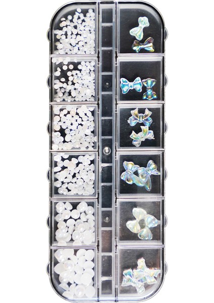 Tırnak Charm Tırnak Süsleme Seti Nail Art Charms Protez Tırnak Süsleme Objeleri