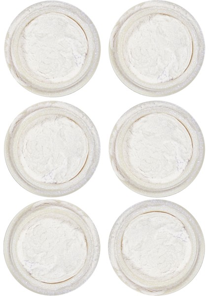 Tırnak Glitter Ayna Tozu, Krom Glitter, Manikür Tırnak Tozu 6'lı Set