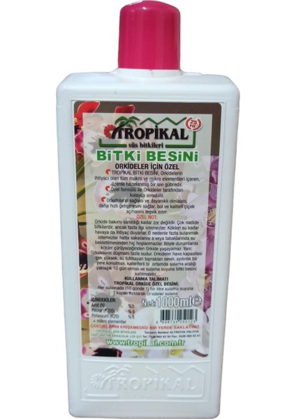 Orkide Toprağı 6 lt Tropikal Orkide Besini 1 lt Vitamin