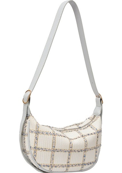 Niş Tasarımlı Çok Yönlü Taşınabilir Ekose Omuz Çantası (Yurt Dışından)