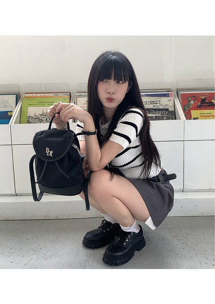 Kadın Ins Moda Kanvas Rahat Zarif Tek Omuzlu Messenger Sırt Çantası (Yurt Dışından) fırsatları