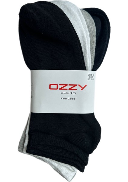 Ozzy Socks 12 Çift Ekonomik Pamuklu Erkek Patik