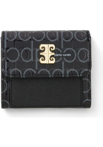 Pierre Cardin Monogram Siyah Kadın Portföy & Clutch Çanta 06PC24Y601-PMN