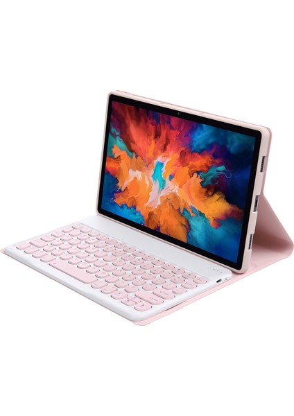 Lenovo Pad Pro 11.5 Inç 2021 TB-J716F Pembe Klavye Kılıfı (Yurt Dışından)