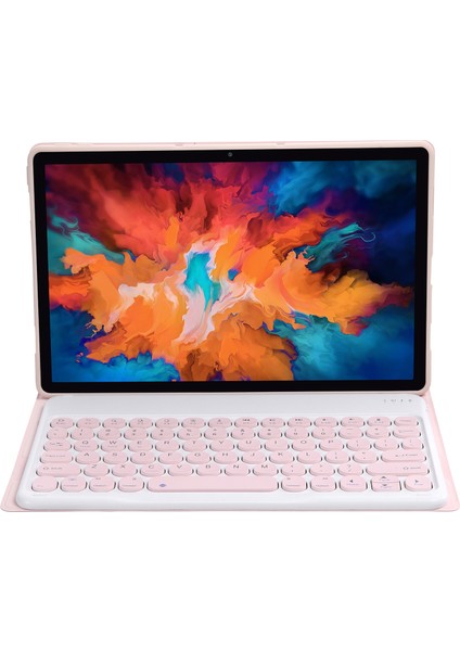 Lenovo Pad Pro 11.5 Inç 2021 TB-J716F Pembe Klavye Kılıfı (Yurt Dışından)