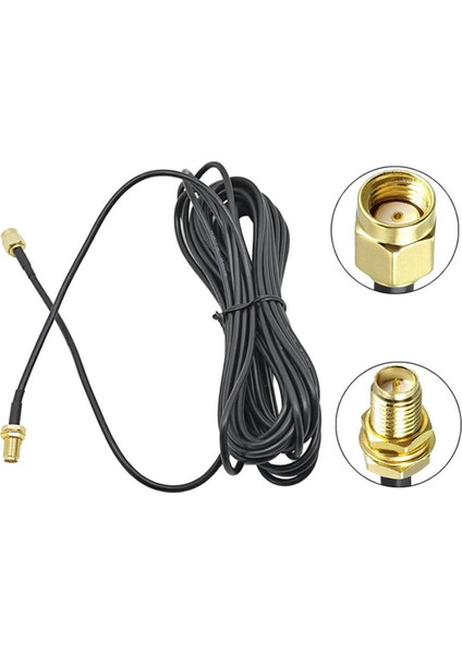 RG174 50 Ohm Koaksiyel Rp Sma Erkek Rp Sma Dişi 3 Metre Kablo Rf Sinyal Uzatma Kablosu 0-6ghz