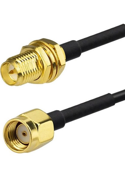 RG174 50 Ohm Koaksiyel Rp Sma Erkek Rp Sma Dişi 3 Metre Kablo Rf Sinyal Uzatma Kablosu 0-6ghz