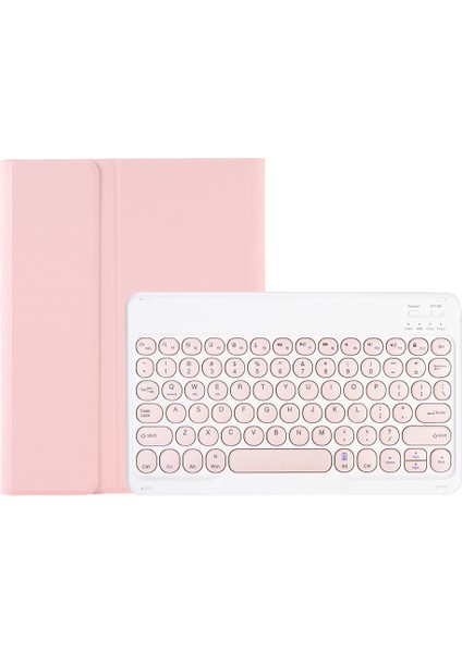 Samsung Galaxy Tab A8 10.5 2021 SM-X200 / SM-X205 Pembe Klavye + Kılıf (Yurt Dışından)