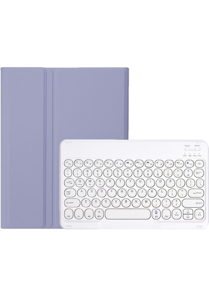 Klavye + Kılıf Samsung Galaxy Tab A8 10.5 2021 SM-X200 / SM-X205 Mor (Yurt Dışından)