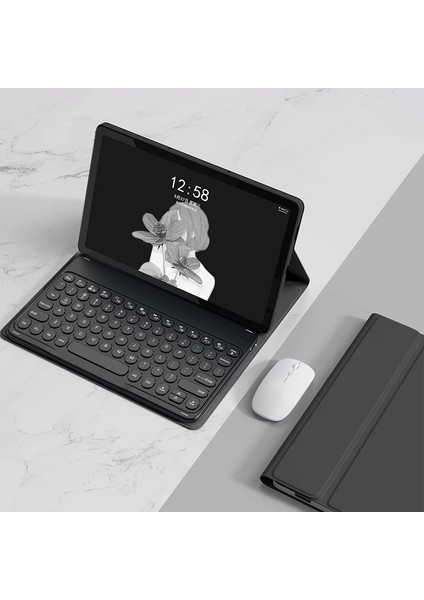 Tablet Pu Kılıf YM-LX106 Fare ile Lenovo Tab M10 Plus 10.6 3. Nesil 2022 YM-LX106 Siyah (Yurt Dışından)