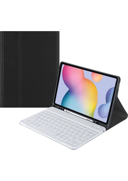 Samsung Galaxy Tab A9 Siyah A7 Bluetooth Klavye Kılıfı (Yurt Dışından)
