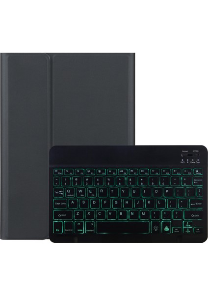 Lenovo Tab M10 Hd Gen 2 Siyah Için Arka Işık Klavye Kılıfı (Yurt Dışından)