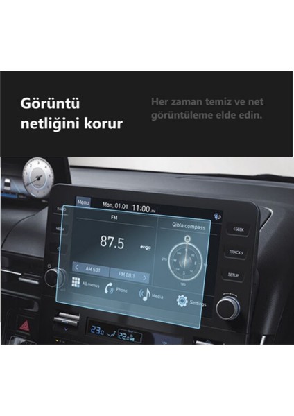 Hyundai Staria 8 Inç Multimedya Ekran Koruyucu Nano Şeffaf indirimleri