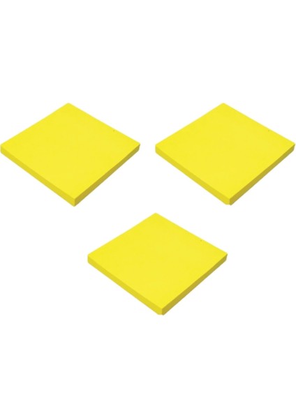 76 x 76 mm Yapışkanlı Not Kağıdı Fosforlu Sarı 3 Adet