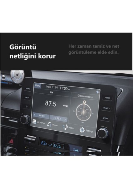 Hyundai Staria 8 Inç Multimedya Mat Ekran Koruyucu Şeffaf indirimleri