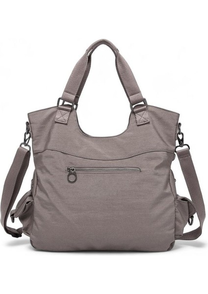Metalik Kumaş Omuz Çantası BC 3221 - Vizon modelleri