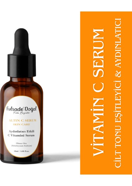 Vitamin C Altın Serum - Aydınlatıcı & Cilt Tonu Eşitleyici