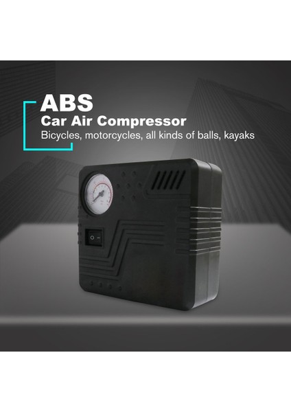 Pompa Mini Elektrikli Dc 12V Araba Hava Kompresörü I Hava Kompresörü Lastik Şişirme Araba Motosikletler Için Şişme Pompa Bisikletler (Yurt Dışından)