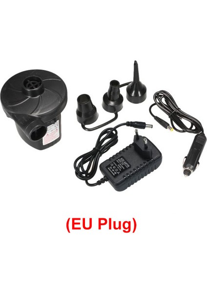 Ab Fişi 12V Şişme Pompa Elektrikli Hava Yatağı Kamp Pompası Hava Kompresörü Taşınabilir Şişirme Hava Pompası Ev Tekne Için Ab Abd Ingıltere Fişi (Yurt Dışından)