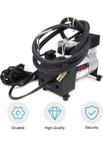 80PSI Evrensel 12V Yüksek Güçlü Araba Çift Silindirli Şişirme Pompası Hava Kompresörü Şişirme Taşınabilir Ar Lastik Pompası Araba Aksesuarları (Yurt Dışından) modelleri