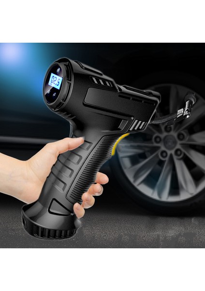 Kablolu Stil 120W Kablolukablosuz Araba Hava Pompası Şişme Pompa Taşınabilir Şarj Edilebilir Hava Kompresörü Dijital Araba Oto Lastik Şişirme Ekipmanları (Yurt Dışından)