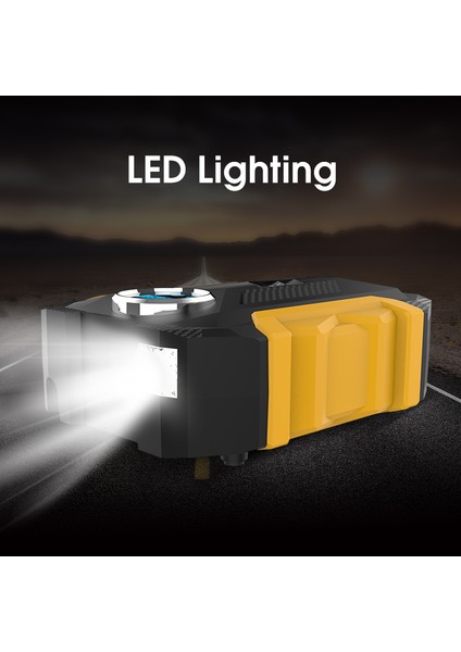 Mavi Dijital Dijital Lastik Şişirme Taşınabilir Araba Hava Kompresörü Pompası Oto Araba Motosikletler Için Hava Pompası Bisikletler Dc 12 Volt LED Işık (Yurt Dışından) fırsatları