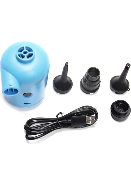 Roman-Usb Elektrikli Hava Pompası Taşınabilir, 4 Nozullu Mini Hava Pompası, Şişme Havuz Hava Yatağı Yatakları Için Pompalar. (Yurt Dışından)