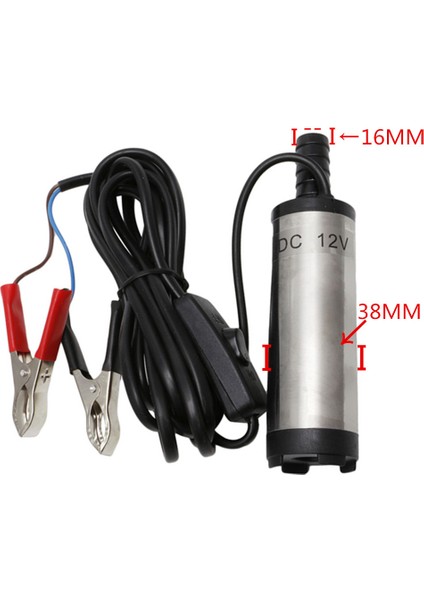 Siyah Dc 12V Elektrikli Dalgıç Pompa Dizel Yağ Suyu Yakıt Transferi Pompalamak Için Metal Gövde 38MM Çap Anahtarı Onoff (Yurt Dışından) fırsatları