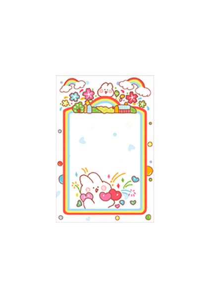 B Tarzı Eets Sevimli Tavşan Serisi Bloknot Kore Mesaj Yapışkan Notlar Dekorasyon Not Kağıdı Scrapbooking Kırtasiye Okul Malzemeleri (Yurt Dışından)