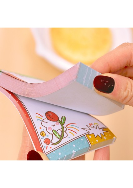B Tarzı Eets Sevimli Tavşan Serisi Bloknot Kore Mesaj Yapışkan Notlar Dekorasyon Not Kağıdı Scrapbooking Kırtasiye Okul Malzemeleri (Yurt Dışından) indirimleri