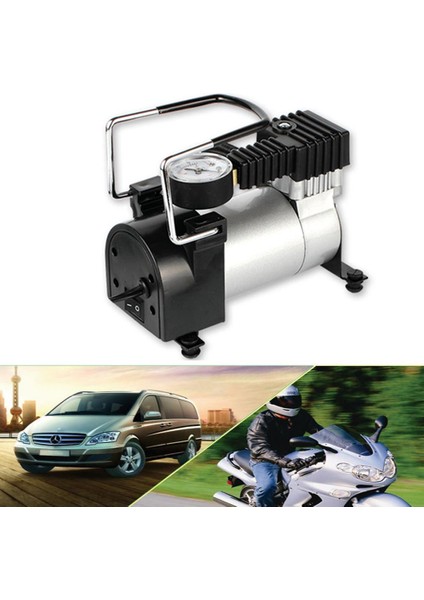 12V I Ağır Hizmet Tipi Taşınabilir Metal Hava Kompresörü Araba Lastiği Inflatw Araba Lastik Pompası Oto Araba Motosiklet Bisiklet Çarpma Aracı (Yurt Dışından) modelleri