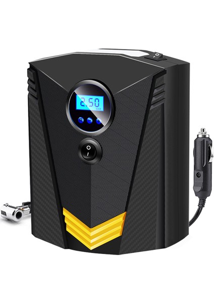 Dijital Stil Dc 12 Volt Araba Taşınabilir Hava Pompası Kompresör Pompası Dijital I Araba Motosiklet Için Otomatik Hava Lastik Şişirme LED Işık Lastik Pompası (Yurt Dışından)