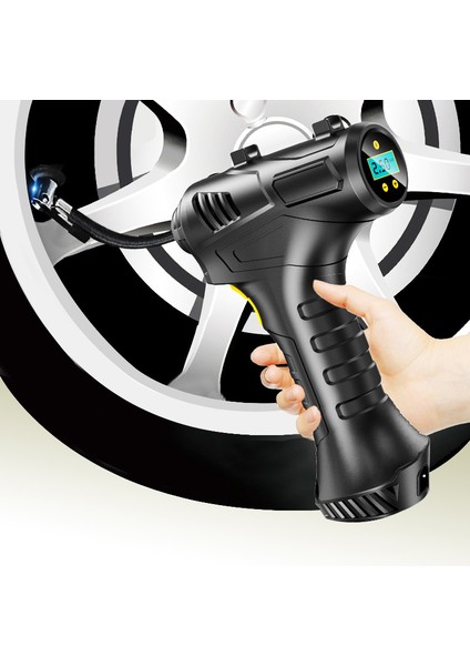 Kablolu Araba Hava Kompresörü Wirelesswired Şişme Pompa Taşınabilir Hava Pompası Araba Lastik Şişirme Dijital 120W Araba Bisiklet Motosiklet Topları Için (Yurt Dışından) fiyatları