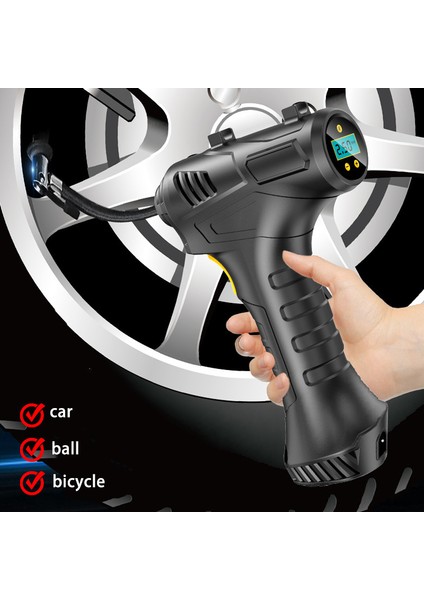 Kablolu Araba Hava Kompresörü Wirelesswired Şişme Pompa Taşınabilir Hava Pompası Araba Lastik Şişirme Dijital 120W Araba Bisiklet Motosiklet Topları Için (Yurt Dışından) fırsatları