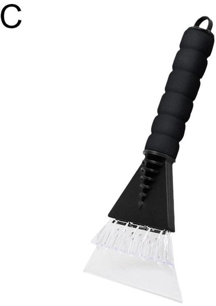 C Stili Araba Küreği Ön Cam Buz Kazıyıcı Temizleme Aracı Cam Pencere Buz Çözme Fırçası Çizilmez Kış Araba Bakım Aracı (Yurt Dışından)