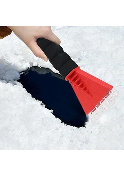 C Stili Araba Küreği Ön Cam Buz Kazıyıcı Temizleme Aracı Cam Pencere Buz Çözme Fırçası Çizilmez Kış Araba Bakım Aracı (Yurt Dışından) fırsatları
