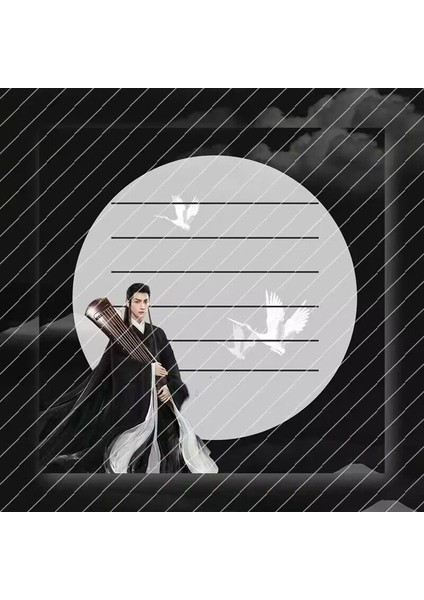 No.6 Stili Luo Yunxi Bai Lu Şekil Yapışkan Notlar Hao Yi Xing Sevimli Yapışkan Basit Çıkartmalar Not Defteri Okul Ofis Malzemeleri Kırtasiye (Yurt Dışından)