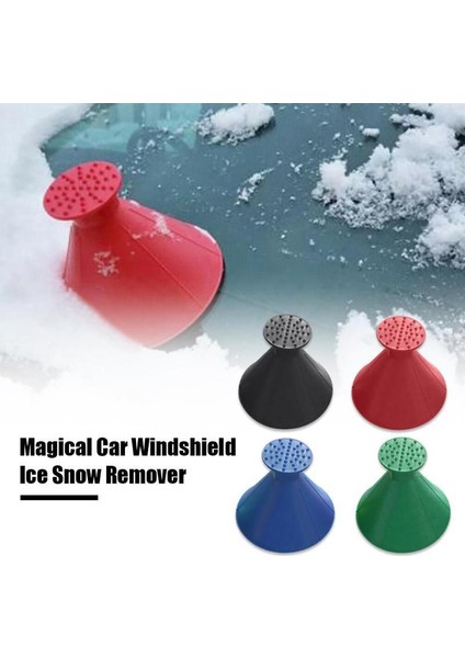 1 Adet Yeşil Stil Yeni Araba Buz Kazıyıcı Kış Oto Araba Sihirli Pencere Ön Cam Kar Kürekleri Şekilli Huni Kar Sökücü Deicer Koni Aracı Kazıma (Yurt Dışından) fiyatları