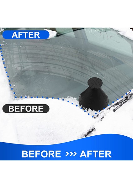 1 Adet Yeşil Stil Yeni Araba Buz Kazıyıcı Kış Oto Araba Sihirli Pencere Ön Cam Kar Kürekleri Şekilli Huni Kar Sökücü Deicer Koni Aracı Kazıma (Yurt Dışından) fırsatları