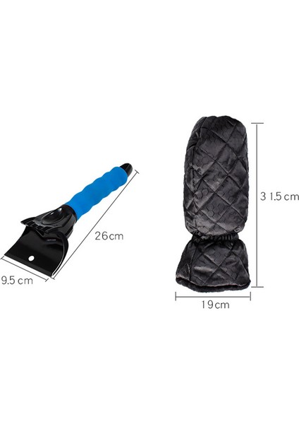 Eldiven Stili ile Kırmızı Araba Kar Temizleme Kürek Buz Kazıyıcı Kar Küreği Ön Cam Otomatik Buz Çözme Arabası Kış Kar Temizleme Temizleme Aracı Sıcak Eldivenler (Yurt Dışından) fırsatları