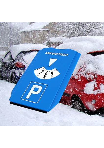 Otopark Zaman Işareti Zaman Göstergesi Disk Dönüş Zamanı Notu Kar Sökücü Araba Ön Camı Kar Küreği Park Süresi Araçları Buz Kazıyıcı (Yurt Dışından)