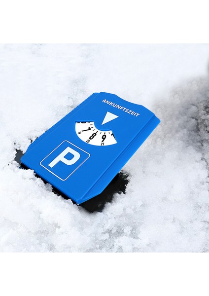 Otopark Zaman Işareti Zaman Göstergesi Disk Dönüş Zamanı Notu Kar Sökücü Araba Ön Camı Kar Küreği Park Süresi Araçları Buz Kazıyıcı (Yurt Dışından)