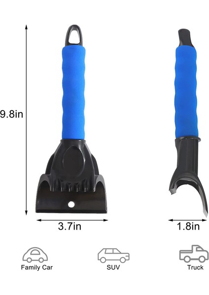 Turuncu ve Mavi Tarzı Sihirli Buz Kazıyıcı Araba Ön Cam Penceresi Kar Küreği Kış Arabası Taşınabilir Plastik Kar Temizleme Fırçası Araba Camı Don Temizleme Aracı (Yurt Dışından) indirimleri