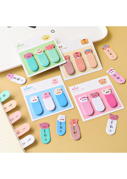 Sarı Stil Çarşaf Sevimli Bayraklar Sekmeler Yapışkan Notlar Kawaii Karikatür Bloknot Sayfa Işaretleyiciler Dizin Yer Işareti Planlayıcısı Çıkartmalar Kırtasiye (Yurt Dışından) indirimleri