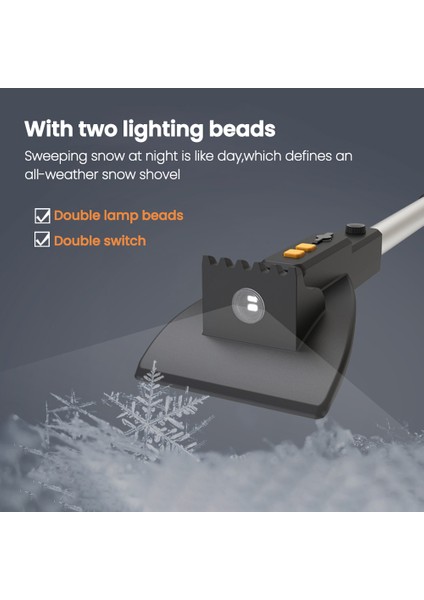 LED Işıklar Stili ile Araba Kar Temizleme Kürek Kar Süpürgesi Eva Uzatılabilir ve Dönebilir Kar Fırçası Buz Kazıyıcı LED Işıklı Kar Temizleme Aracı (Yurt Dışından) indirimleri
